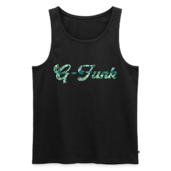 G-Funk Rap - Men's Premium Organic Tank Top - black - Front - Michal (187cm)