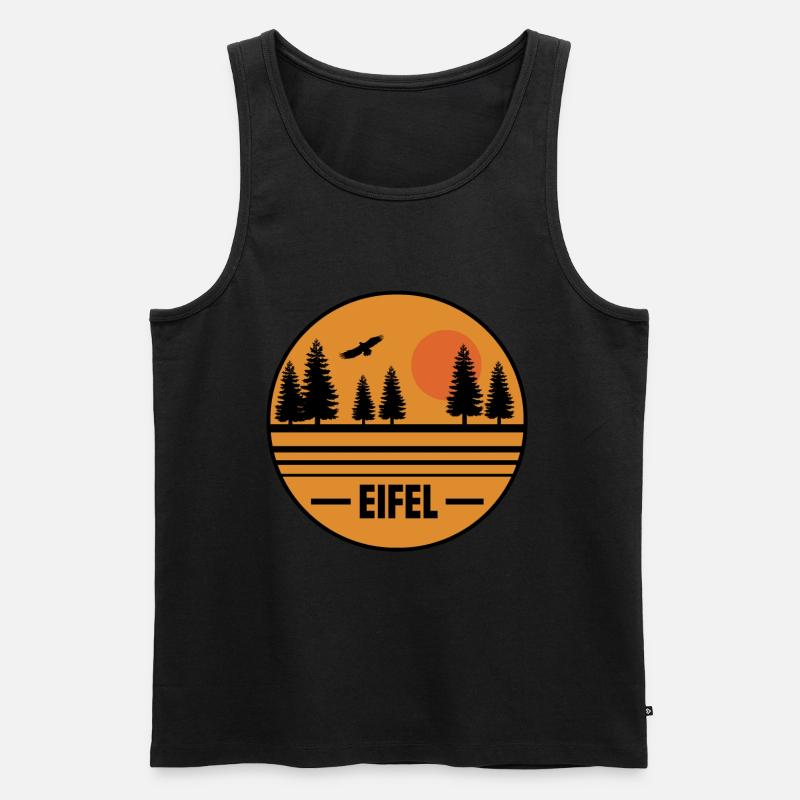 Eifel - Männer Premium Bio Tank Top - Schwarz