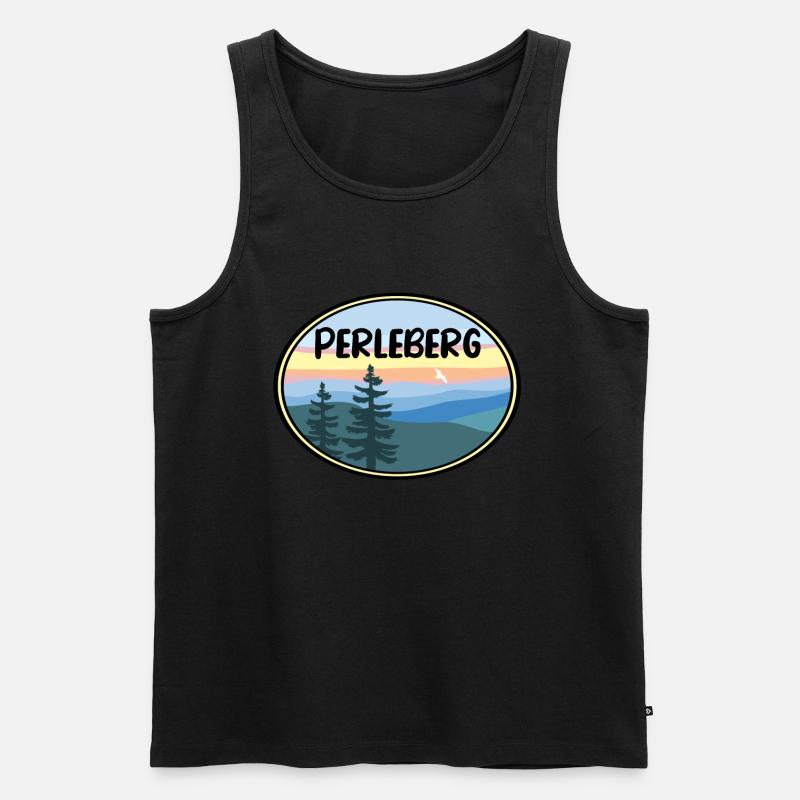 Perleberg - Männer Premium Bio Tank Top - Schwarz