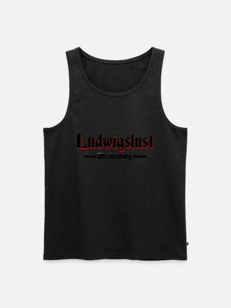 Ludwigslust Mecklenburg - Männer Premium Bio Tank Top - Schwarz