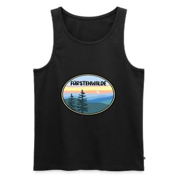 Fürstenwalde Spree - Männer Premium Bio Tank Top - Schwarz - Vorne - Michal (187cm)