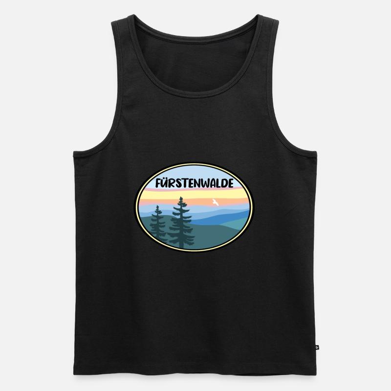 Fürstenwalde Spree - Männer Premium Bio Tank Top - Schwarz