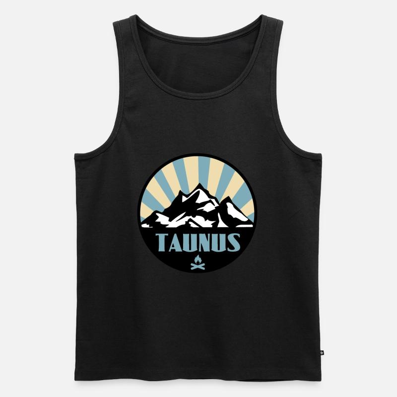 Taunus - Männer Premium Bio Tank Top - Schwarz