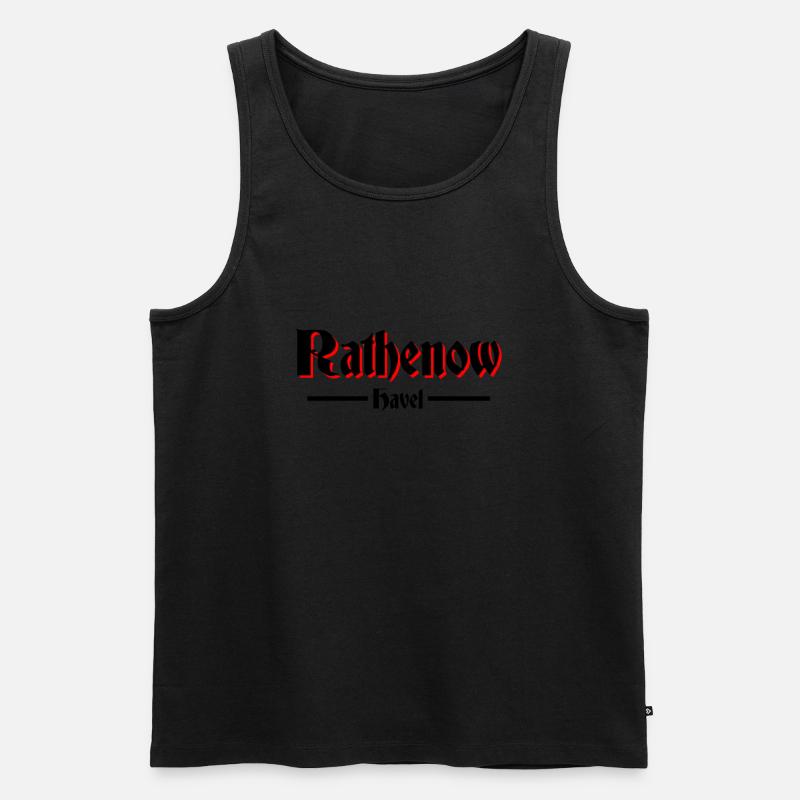 Rathenow - Männer Premium Bio Tank Top - Schwarz