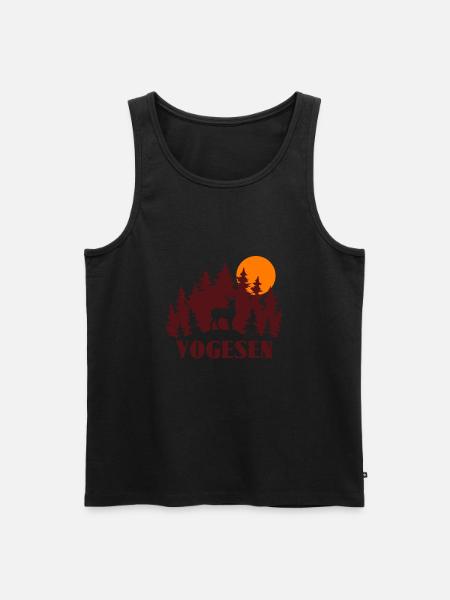 Vogesen - Männer Premium Bio Tank Top - Schwarz