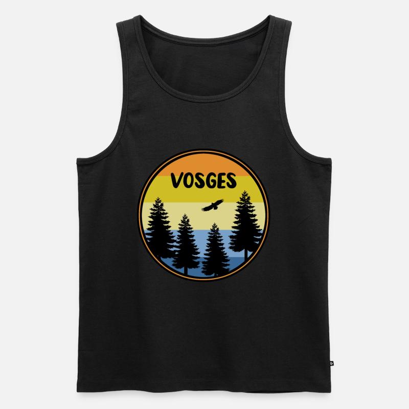 Vosges - Männer Premium Bio Tank Top - Schwarz