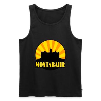 Montabaur - Männer Premium Bio Tank Top - Schwarz - Vorne - Michal (187cm)