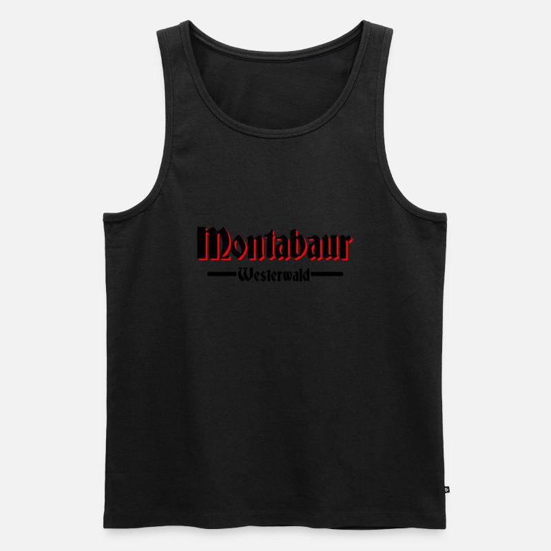 Montabaur - Männer Premium Bio Tank Top - Schwarz