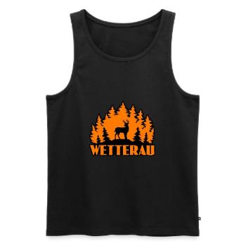Wetterau - Männer Premium Bio Tank Top - Schwarz - Vorne - Michal (187cm)