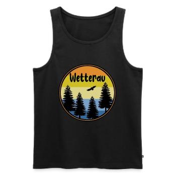 Wetterau - Männer Premium Bio Tank Top - Schwarz - Vorne - Michal (187cm)