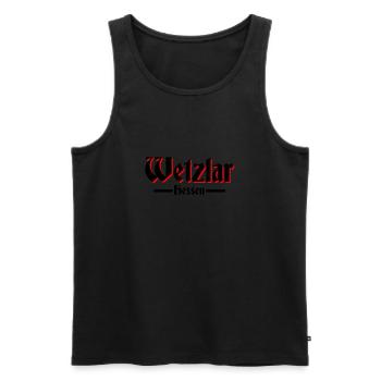Wetzlar - Männer Premium Bio Tank Top - Schwarz - Vorne - AI Model Male 178 light (178cm)