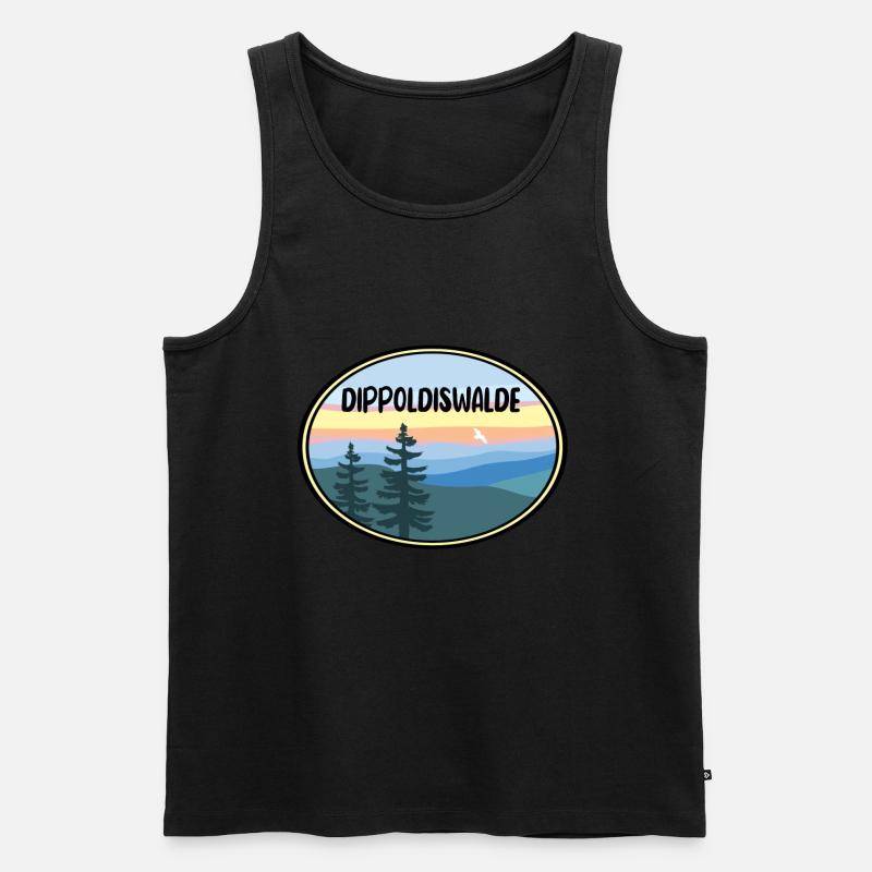 Dippoldiswalde - Männer Premium Bio Tank Top - Schwarz