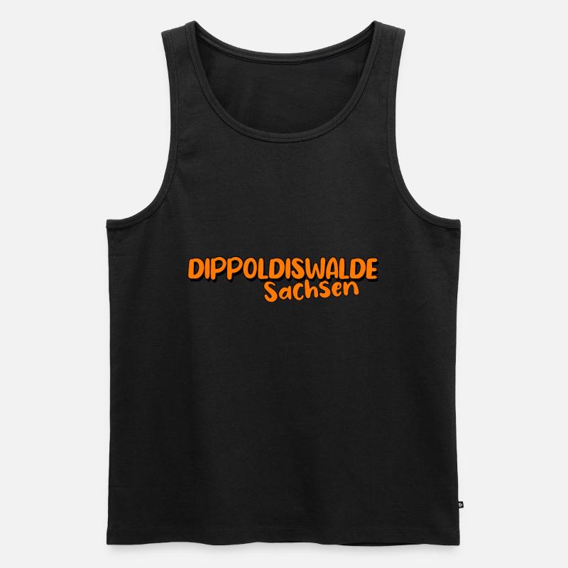 Dippoldiswalde - Männer Premium Bio Tank Top - Schwarz