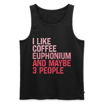 Euphonium Euphonist Girl Mama Sprüche lustig Pink - Männer Premium Bio Tank Top - Schwarz - Vorne - Michal (187cm)