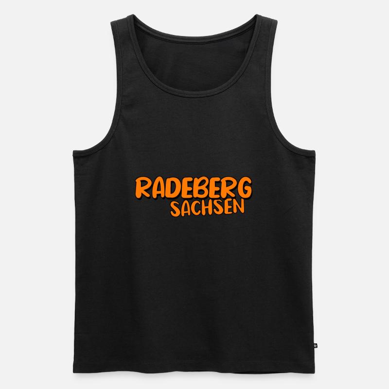 Radeberg - Männer Premium Bio Tank Top - Schwarz