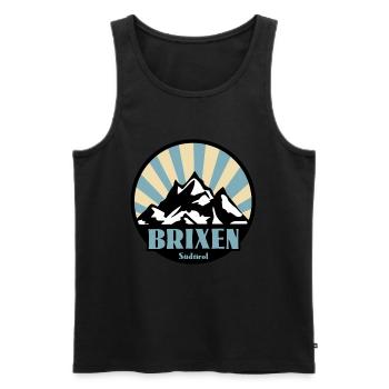 Brixen Südtirol - Männer Premium Bio Tank Top - Schwarz - Vorne - Michal (187cm)