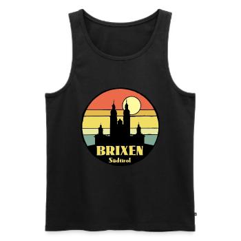 Brixen Südtirol - Männer Premium Bio Tank Top - Schwarz - Vorne - Michal (187cm)