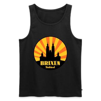 Brixen Südtirol - Männer Premium Bio Tank Top - Schwarz - Vorne - Michal (187cm)