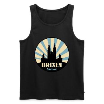 Brixen Südtirol - Männer Premium Bio Tank Top - Schwarz - Vorne - Michal (187cm)