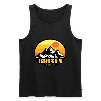 Brixen Südtirol - Männer Premium Bio Tank Top - Schwarz - Vorne - Michal (187cm)