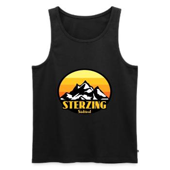 Sterzing Südtirol - Männer Premium Bio Tank Top - Schwarz - Vorne - Michal (187cm)