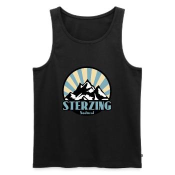 Sterzing Südtirol - Männer Premium Bio Tank Top - Schwarz - Vorne - Michal (187cm)
