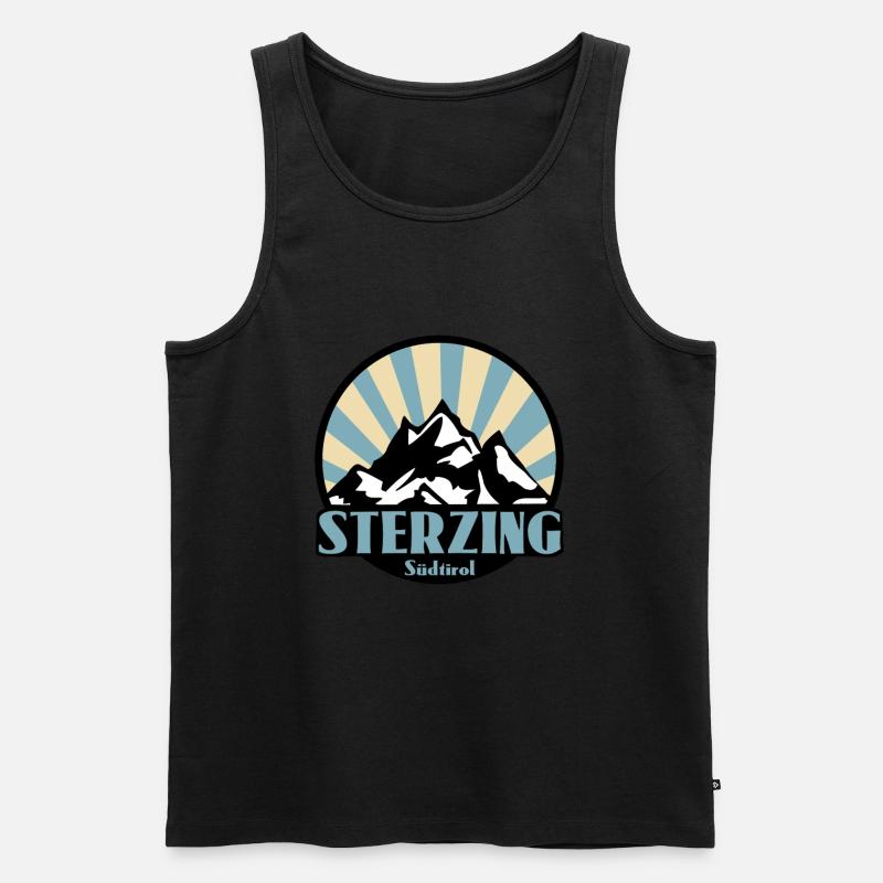 Sterzing Südtirol - Männer Premium Bio Tank Top - Schwarz