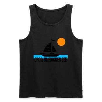 Groß Glienicker See - Männer Premium Bio Tank Top - Schwarz - Vorne - Michal (187cm)
