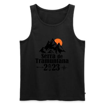 Mallorca Serra de Tramuntana - Männer Premium Bio Tank Top - Schwarz - Vorne - AI Model Male 178 light (178cm)