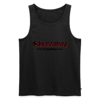 Schwarzenberg Erzgebirge - Männer Premium Bio Tank Top - Schwarz - Vorne - Michal (187cm)