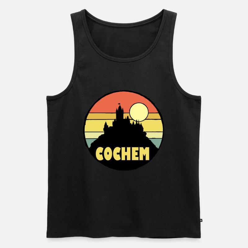 Reichsburg Cochem - Männer Premium Bio Tank Top - Schwarz
