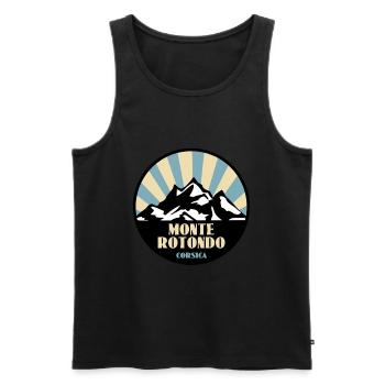 Monte Rotondo Korsika - Männer Premium Bio Tank Top - Schwarz - Vorne - Michal (187cm)