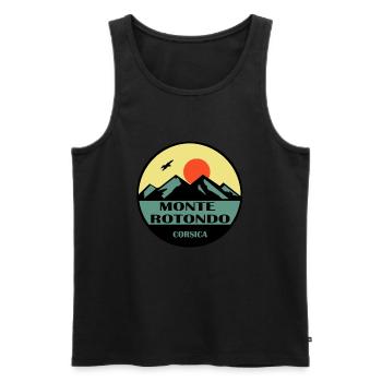 Monte Rotondo Korsika - Männer Premium Bio Tank Top - Schwarz - Vorne - Michal (187cm)