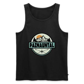 Paznauntal - Männer Premium Bio Tank Top - Schwarz - Vorne - Michal (187cm)