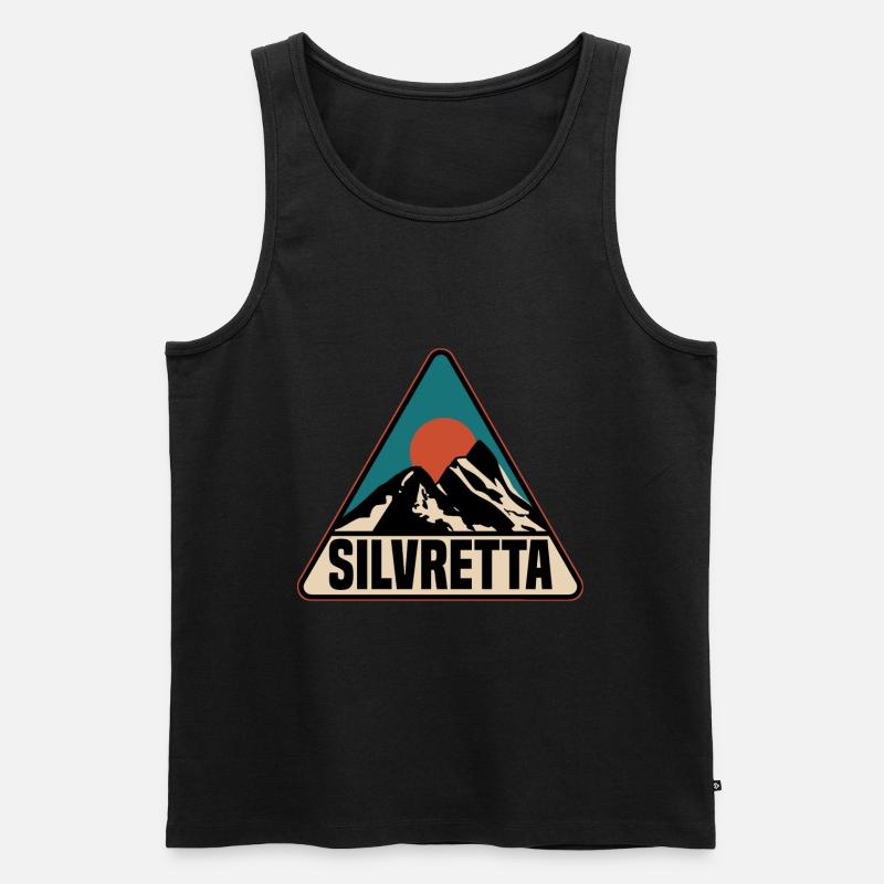 Silvretta - Männer Premium Bio Tank Top - Schwarz