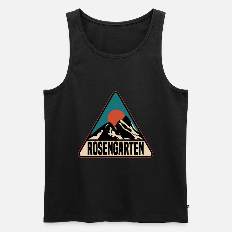 Rosengarten - Männer Premium Bio Tank Top - Schwarz