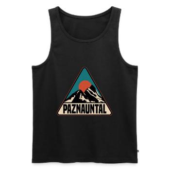 Paznauntal - Männer Premium Bio Tank Top - Schwarz - Vorne - Michal (187cm)