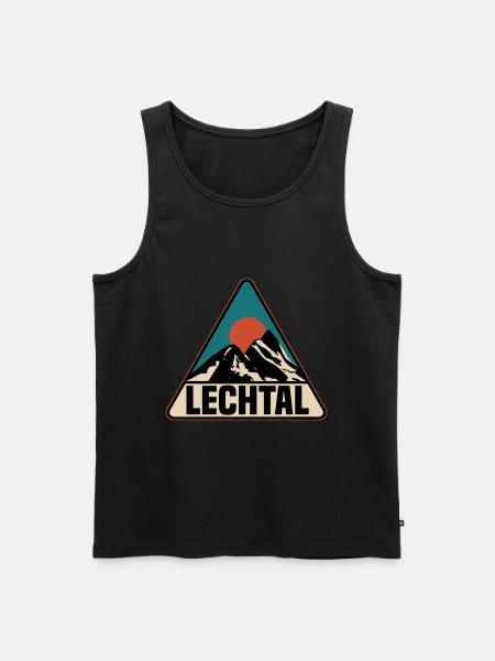 Lechtal - Männer Premium Bio Tank Top - Schwarz