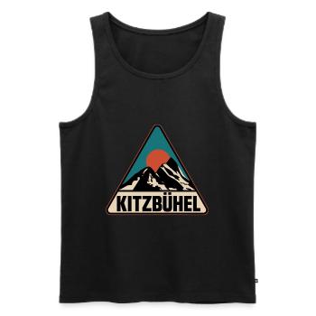 Kitzbühel - Männer Premium Bio Tank Top - Schwarz - Vorne - Michal (187cm)