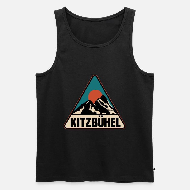 Kitzbühel - Männer Premium Bio Tank Top - Schwarz