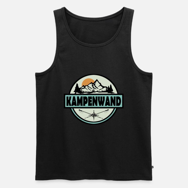 Kampenwand - Männer Premium Bio Tank Top - Schwarz