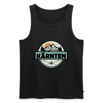 Kärnten - Männer Premium Bio Tank Top - Schwarz - Vorne - AI Model Male 178 light (178cm)