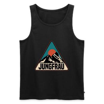Jungfrau Schweiz - Männer Premium Bio Tank Top - Schwarz - Vorne - Michal (187cm)