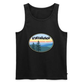 Kyffhäuser - Männer Premium Bio Tank Top - Schwarz - Vorne - Michal (187cm)