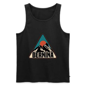 Bernina - Männer Premium Bio Tank Top - Schwarz - Vorne - Michal (187cm)
