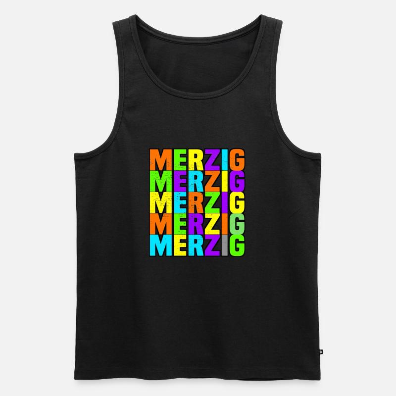 merzig saar - Männer Premium Bio Tank Top - Schwarz