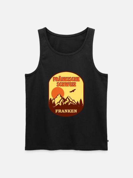 Fränkische Schweiz - Männer Premium Bio Tank Top - Schwarz