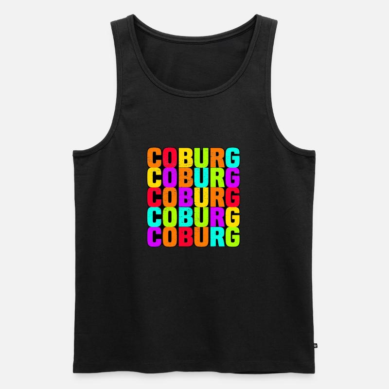 Coburg - Männer Premium Bio Tank Top - Schwarz