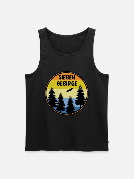 Siebengebirge - Männer Premium Bio Tank Top - Schwarz