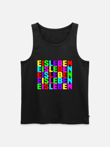 Eisleben - Männer Premium Bio Tank Top - Schwarz